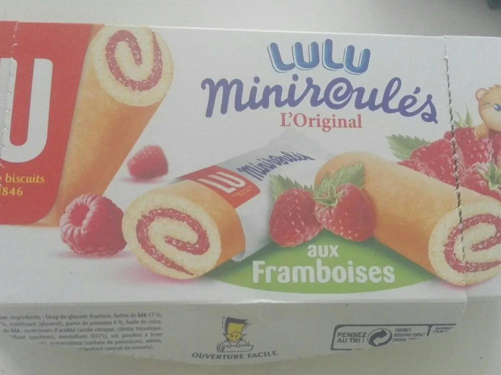 Lulu miniroulés L'Original aux Framboise