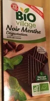 Chocolat noir 60 % cacao et menthe bio