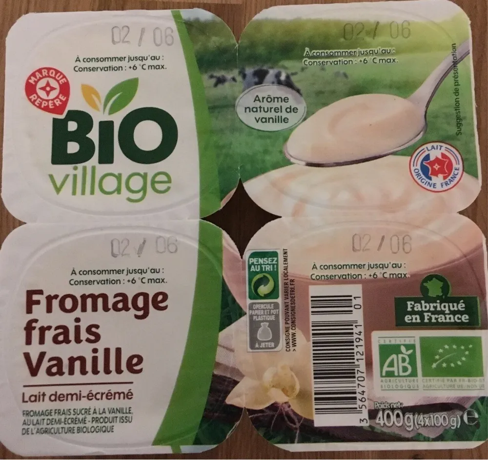 Fromage frais vanille