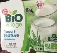 Yaourt pot laitier nature bio