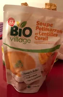 Soupe potimarron et lentilles corail bio