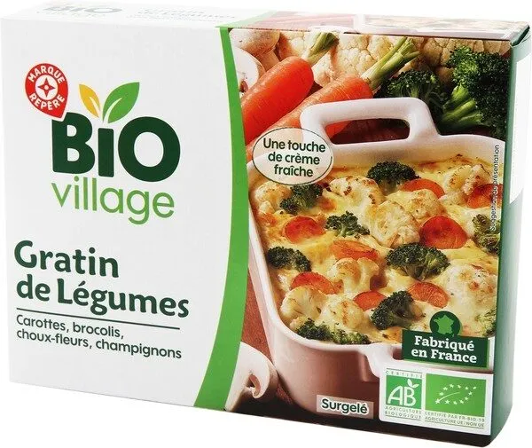Gratin de légumes bio