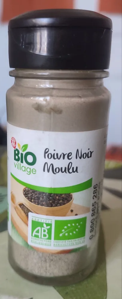 Poivre noir moulu bio- flacon