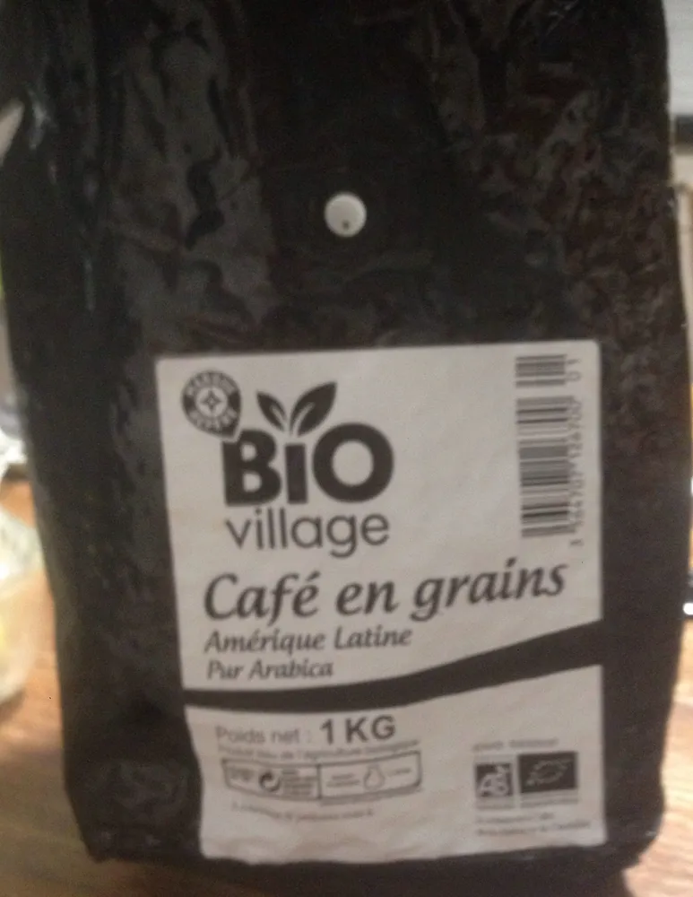 Bio village café en grains Amérique latine pur arabica