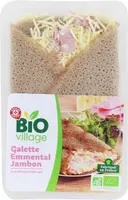 Galette bio fourrées jambon emmental