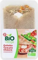 Galette bio fourrées chèvre tomate