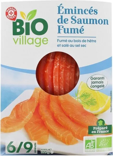 Émincés de saumon fumé