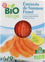 Émincés de saumon fumé