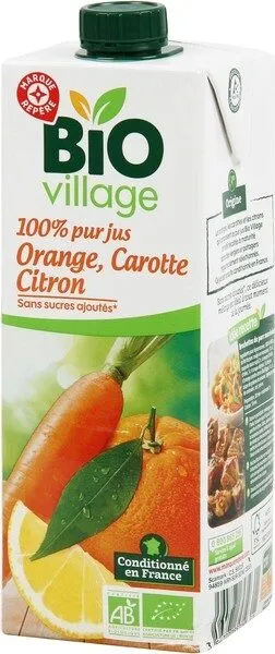 Pur jus orange carotte citron