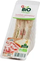 Sandwich club jambon emmental bio