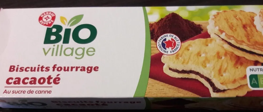 Biscuits fourrage cacaoté