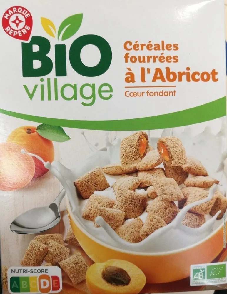 Céréales fourrées à l'abricot