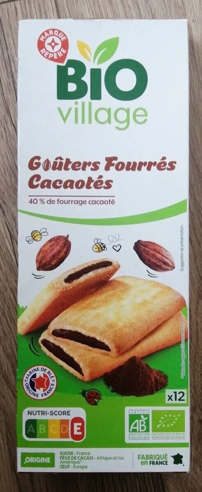 Gouters fourres cacaotes