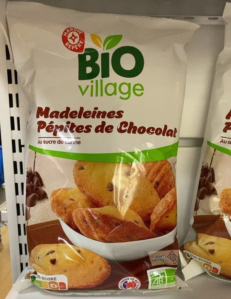 Madeleines pépites de chocolat
