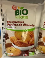 Madeleines pépites de chocolat