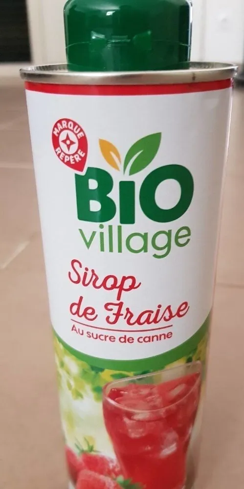 Sirop fraise bio bidon