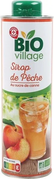 Sirop peche bio bidon
