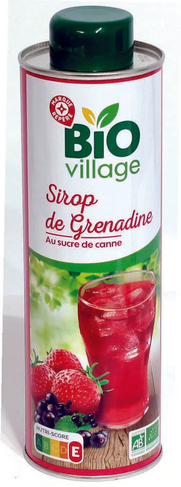 Sirop de grenadine au sucre de canne