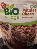 Bio Village pétales chocolat (blé complet)