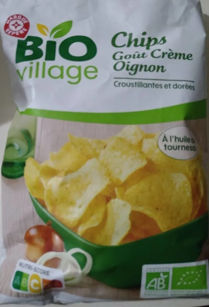 Chips crème oignons bio