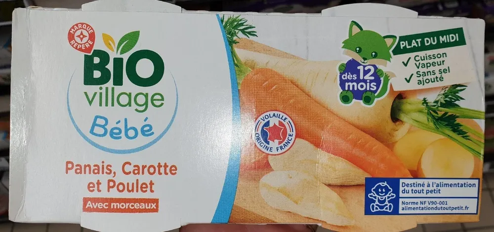 Bol panais carotte poulet bio 12 mois