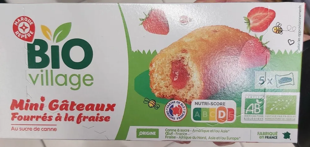 Mini Gâteaux Fourrés à la fraise
