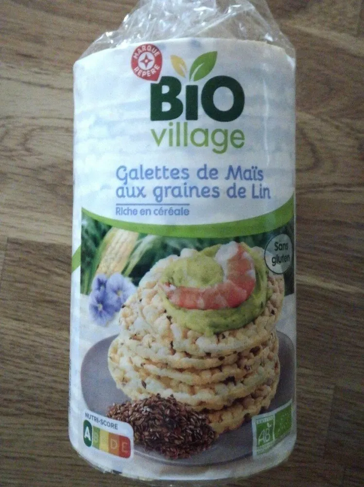 Galettes de maïs aux graines de lin