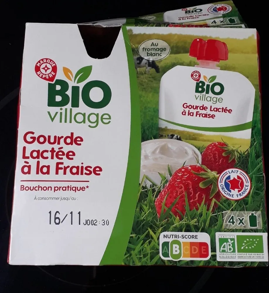 Gourde lactée à la fraise