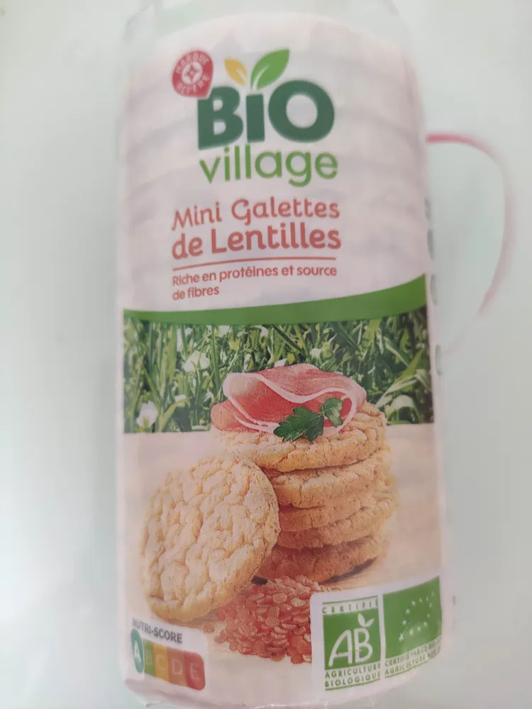 Mini galettes de lentilles