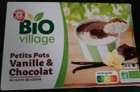 Petits pots vanille & chocolat au sucre de canne