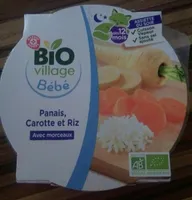 Panais, carotte et riz bébé 12 mois
