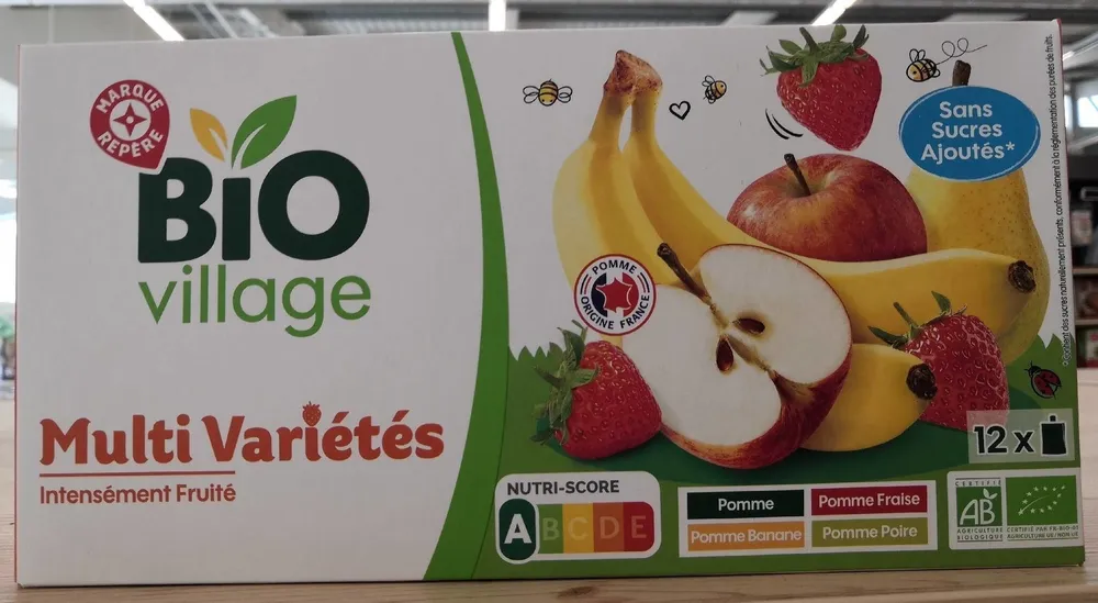 Purée de fruits multi variétés