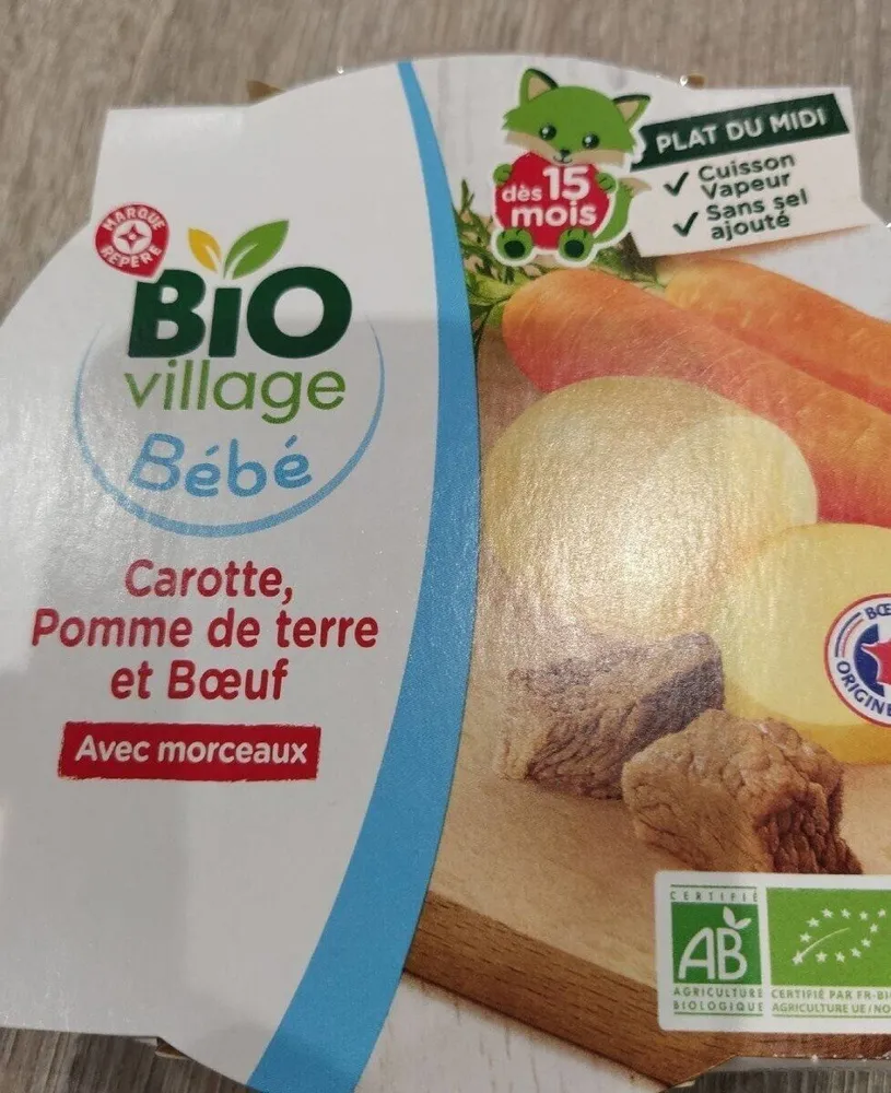 Carotte ,pomme de terre et bœufs avec morceaux