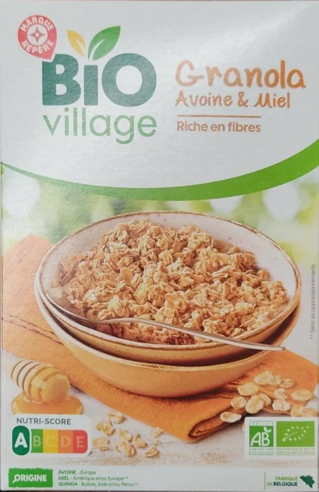 Granola avoine et miel
