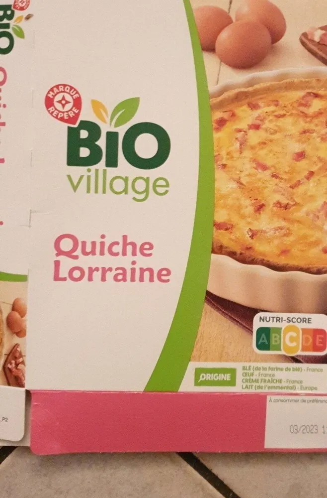 Quiche Lorraine bio