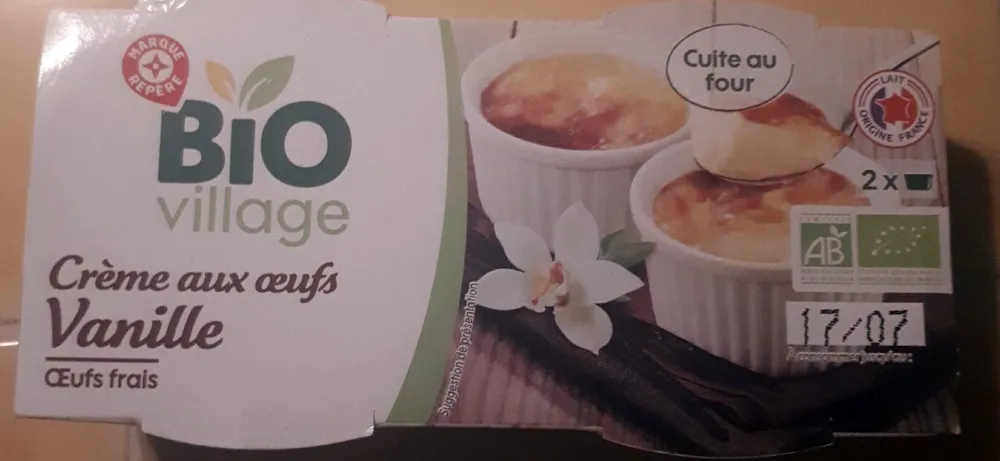 Crème aux œufs Vanille