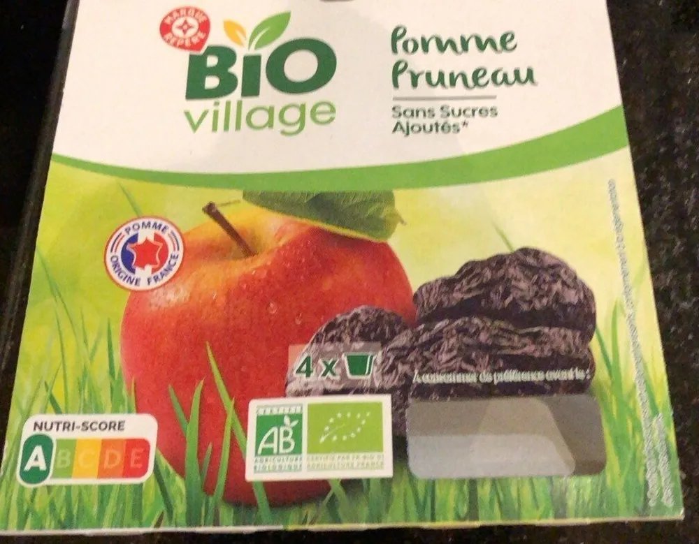 Bio village - Compote pomme pruneau