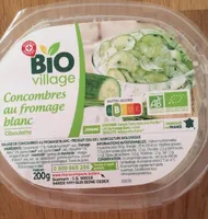 Concombres au fromage blanc, ciboulette