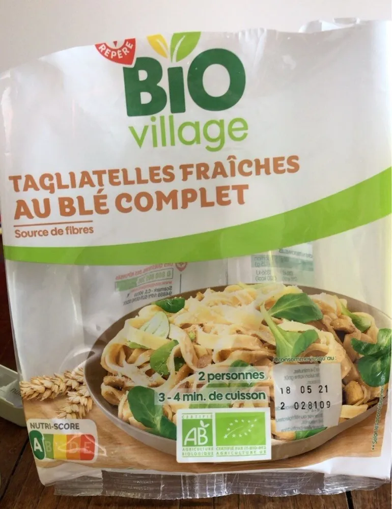 Tagliatelles fraiches ble complet