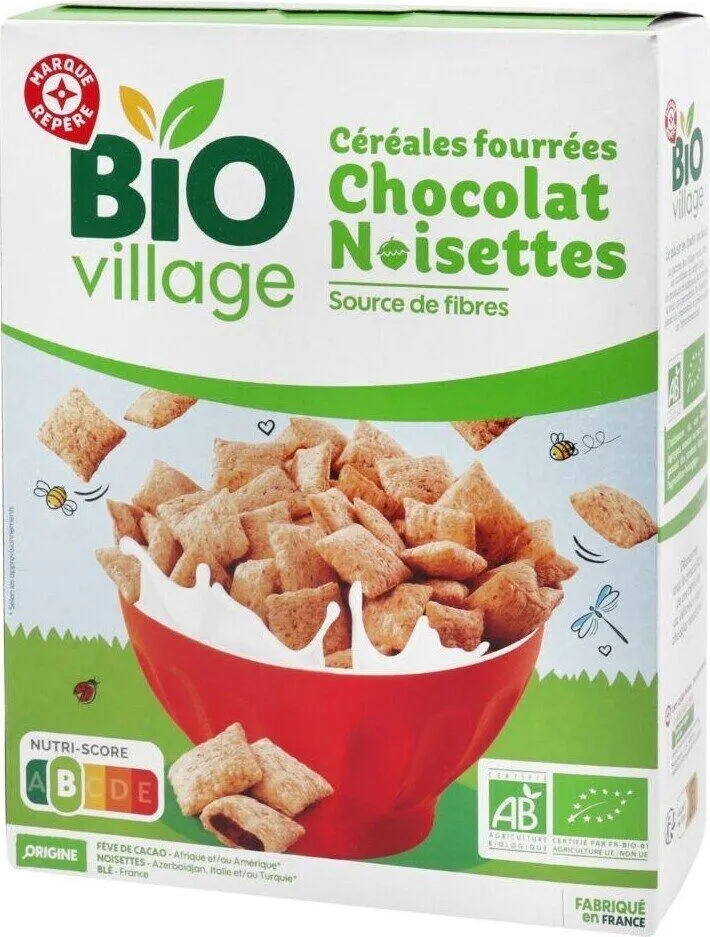 Céréales fourrées chocolat noisettes