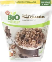 Muesli croustillant tout chocolat