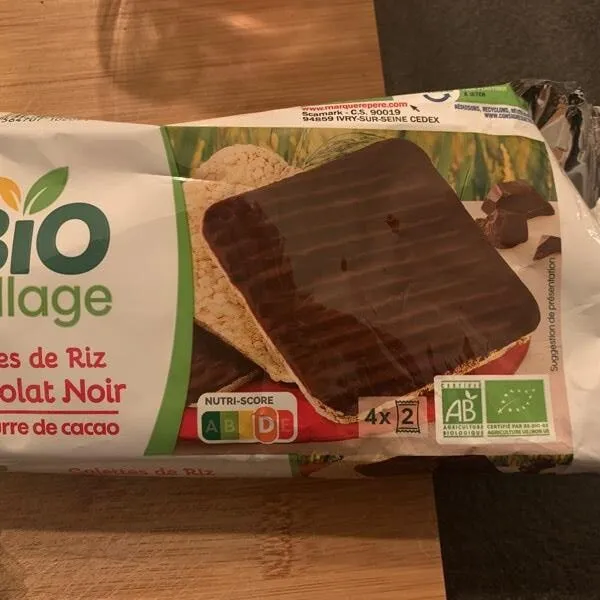Galette de riz chocolat noir
