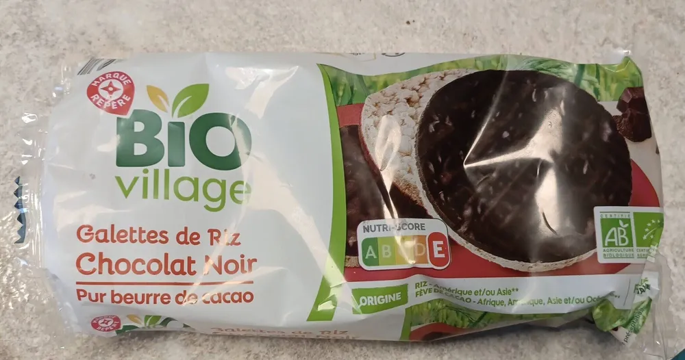 Galettes de riz chocolat noir