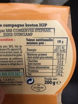 Paté de campagne au porc breton