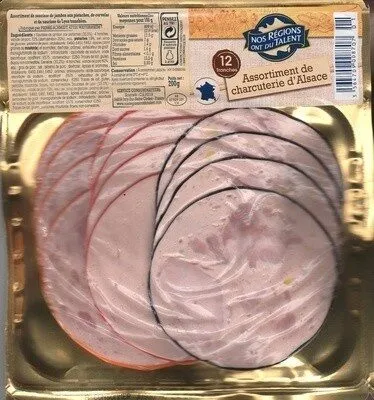 Assortiment de charcuterie d'Alsace, 12 tranches