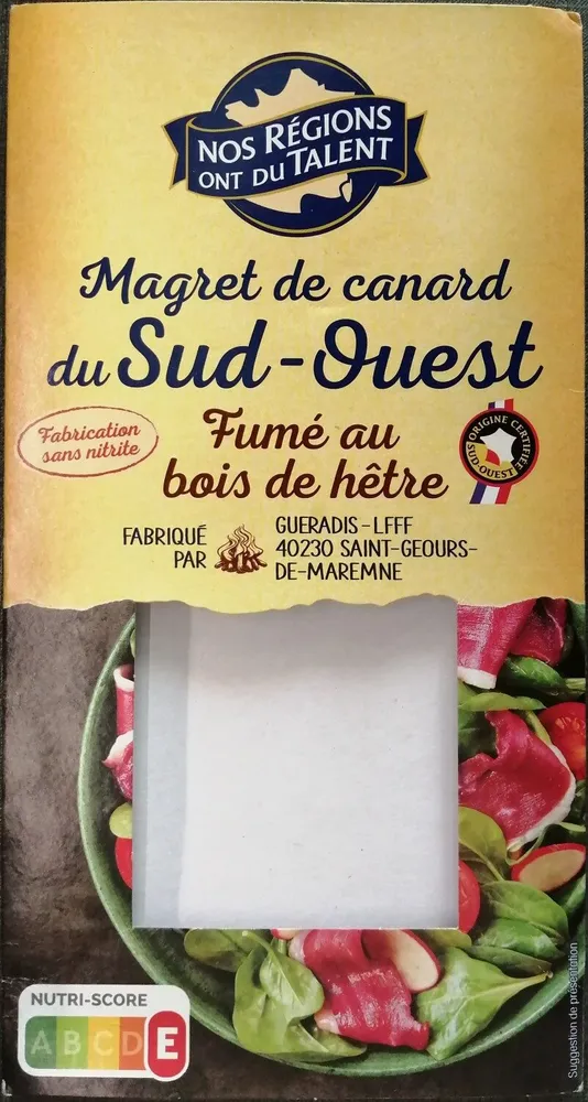 Magret de canard fumé