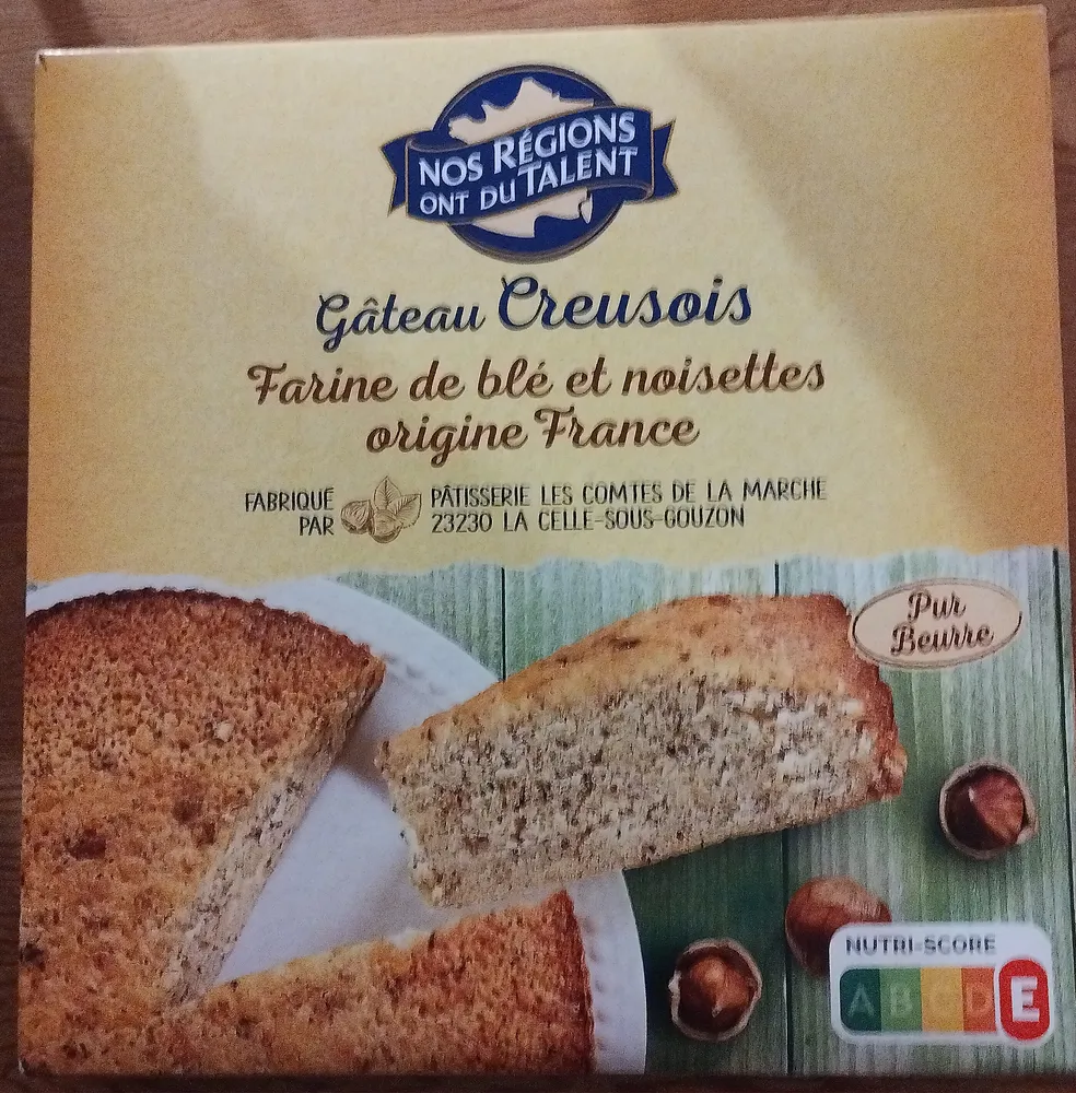 Gâteau Creusois aux noisettes
