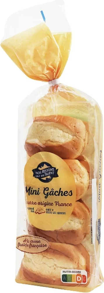 8 mini gâches pur beurre à la crême fraîche