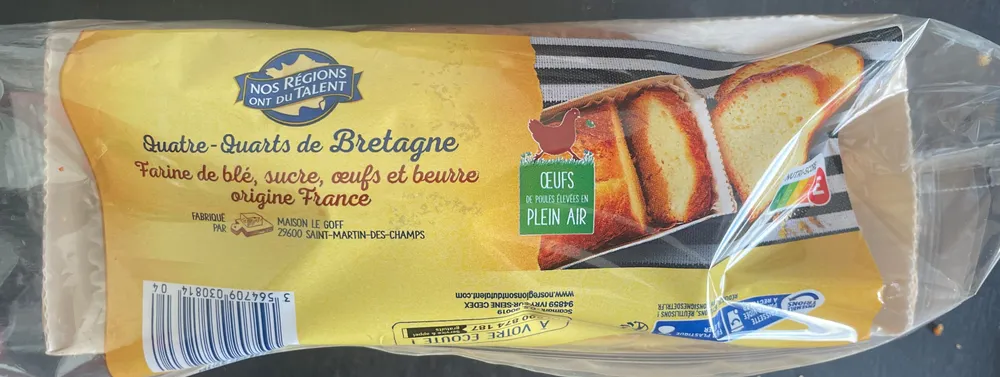 Quatre-quarts breton pur beurre