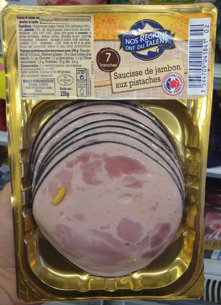 Saucisse de Jambon aux Pistaches